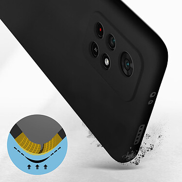 Avis Avizar Coque pour Xiaomi Redmi Note 11 Pro 5G Silicone Semi-rigide Finition Soft-touch Fine  noir