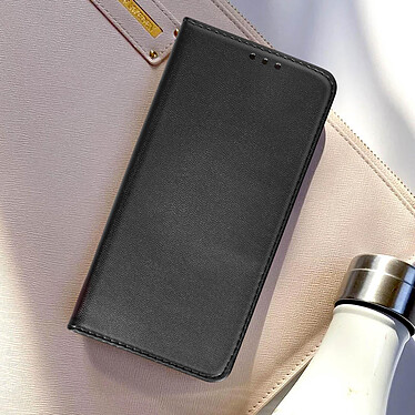 Avizar Étui pour Xiaomi Poco C40 Porte-carte Fonction Support Vidéo Clapet Magnétique  Noir pas cher