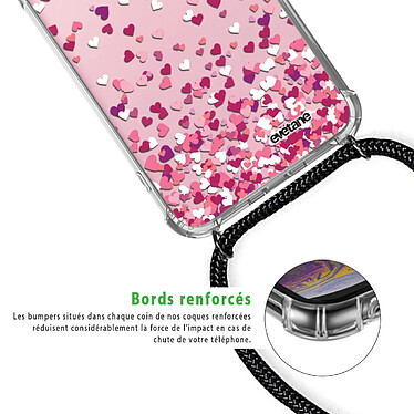 Acheter Evetane Coque cordon Samsung Galaxy S20 Dessin Confettis De Coeur