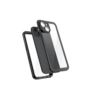 Eiger Coque pour iPhone 14 Plus Protection Complète à 360° Étanche IP68 Renforcée Noir