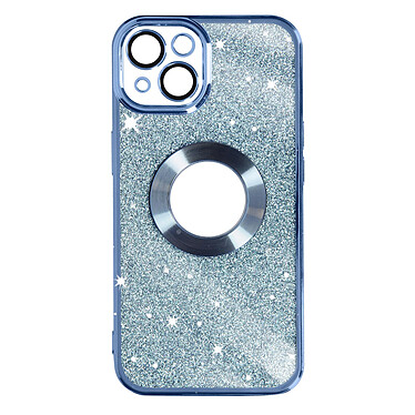 Avizar Coque pour iPhone 13 Paillette Amovible Silicone Gel  Bleu