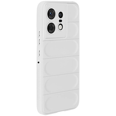 Avizar Coque pour Motorola Edge 50 Pro Antichoc Silicone Motif texturé 3D Blanc