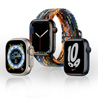 Avizar Bracelet pour Apple Watch 41mm et 40mm et 38 mm Nylon Tressé Ajustable par Boucle Métallique  camouflage orange pas cher
