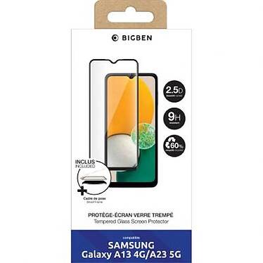 BigBen Connected Protège écran pour Samsung Galaxy A13 / A23 Oléophobe avec SmartFrame™ Transparent pas cher