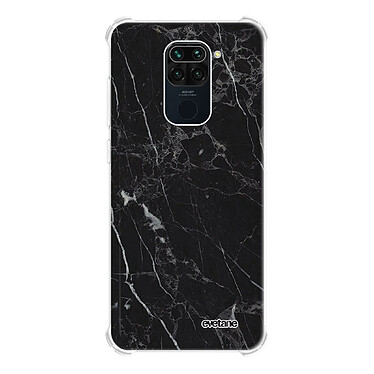 Evetane Coque Xiaomi Redmi Note 9 anti-choc souple angles renforcés transparente Motif Marbre noir