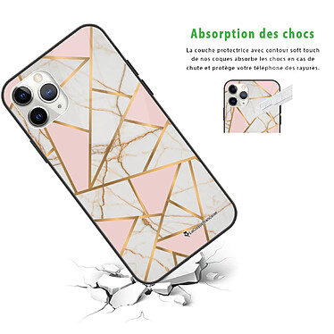 Avis LaCoqueFrançaise Coque iPhone 12 Pro Max Coque Soft Touch Glossy Marbre Rose Design