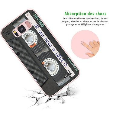 Avis Evetane Coque Samsung Galaxy S8 Silicone Liquide Douce rose pâle Cassette