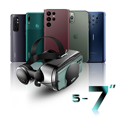 Avis Casque VR Téléphone 3D Lentilles Classiques Câble Audio Jack 3.5mm Intégré Noir