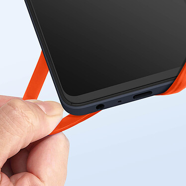 Avizar Coque Cordon Universelle pour Smartphone avec Porte-carte  Orange pas cher