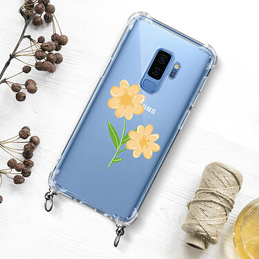 Avizar Coque Galaxy S9 Plus Anneau personnalisable avec bijou/Chaîne - Transparent pas cher