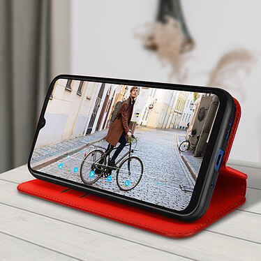 Acheter Avizar Housse pour Xiaomi Redmi 10A Clapet Portefeuille Fonction Support Vidéo  rouge