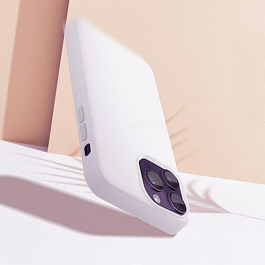Avis Moxie Coque pour iPhone 14 Pro Max Hybride Semi-rigide Fine Légère Intérieur Doux  blanc