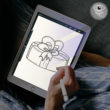 Avis Avizar Vitre pour iPad Mini et 2 et 3 Anti-lumière Bleue Bords biseautés Transparent