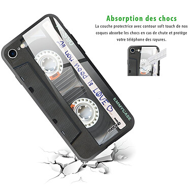 Avis Evetane Coque iPhone 7/8/ iPhone SE 2020/ 2022 Coque Soft Touch Glossy Cassette Design