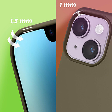 Moxie Coque pour iPhone 14 Hybride Semi-rigide Fine Légère Intérieur Doux  gris nardo pas cher