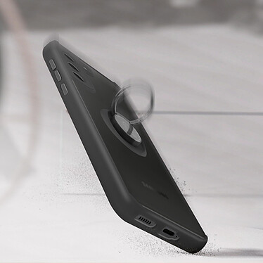 Acheter Avizar Coque Samsung Galaxy S21 FE Bimatière Bague Métallique Support noir