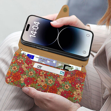 Acheter Avizar Étui Liège pour iPhone 14 Pro Clapet Portefeuille Support  Été floral