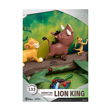 Disney 100 Years of Wonder - Diorama D-Stage Lion King 10 cm pas cher