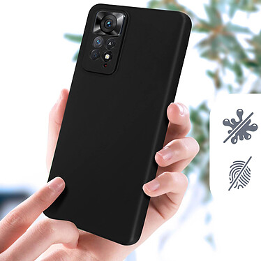 Acheter Avizar Coque pour Xiaomi Redmi Note 11 Pro 5G Silicone Semi-rigide Finition Soft-touch  Noir