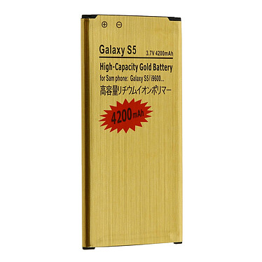 Avizar Batterie Haute Capacité 4350mAh pour Samsung Galaxy S5, S5 Active et S5 New - Or
