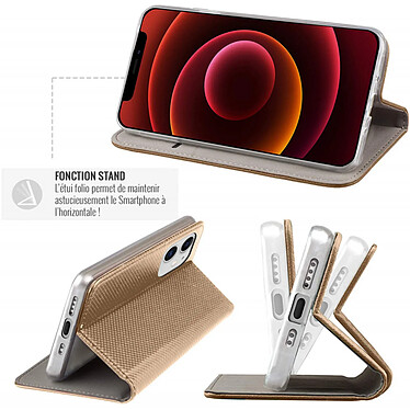 Avis Jaym Étui Folio pour Samsung Galaxy S22 Plus Magnétique Fonction Stand Dorée