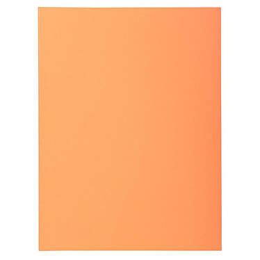 EXACOMPTA Paquet de 50 chemises 2 rabats SUPER 210g 24x32cm Orange