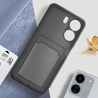 Avis Avizar Coque pour Xiaomi Redmi 13C Porte-carte Souple Anti-traces Noir