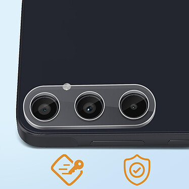 Avis Enkay Protège Caméra pour Galaxy A35 5G Verre Trempé Anti-rayures Full Cover Transparent