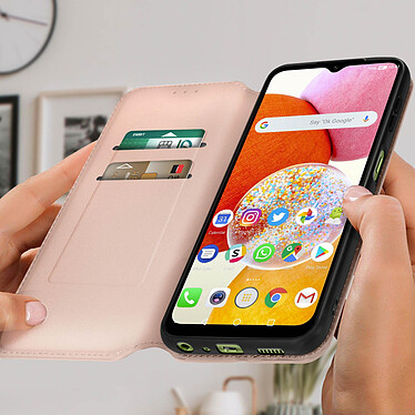Avis Avizar Housse pour Samsung A14 5G et 4G Clapet Porte-carte Support Vidéo  rose