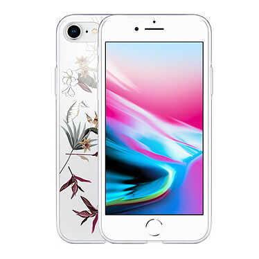 Avis LaCoqueFrançaise Coque iPhone 7/8/ iPhone SE 2020/ 2022 silicone transparente Motif Fleurs Sauvages ultra resistant