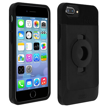 TIGRA Coque pour iPhone 6 Plus/6S Plus/7 Plus/8 Plus Semi-rigide Fixation Fitclic Neo