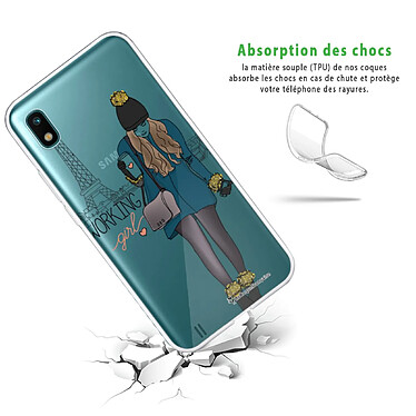 Avis LaCoqueFrançaise Coque Samsung Galaxy A10 360 intégrale transparente Motif Working girl Tendance