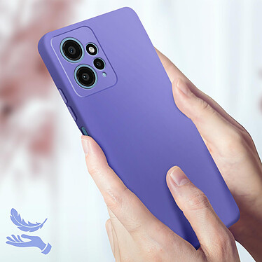 Acheter Avizar Coque pour Xiaomi Redmi Note 12 4G Silicone Semi-rigide Finition Douce au Toucher Fine  Violet