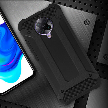 Acheter Avizar Coque Xiaomi Poco F2 Pro Design Relief Bi-matière Antichute noir