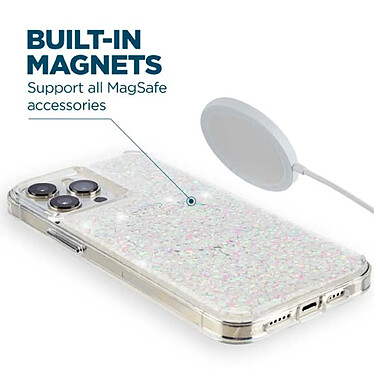 Case Mate Twinkle Diamond Compatible avec le MagSafe pour iPhone 14 Pro pas cher