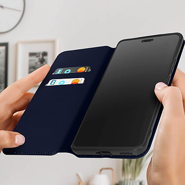 Avis Avizar Housse pour Xiaomi 13 Lite Clapet Magnétique Porte-carte Support vidéo  Bleu Nuit