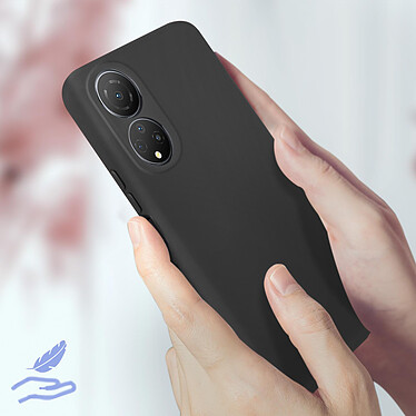 Acheter Avizar Coque pour Honor X7 Silicone Semi-rigide Finition Soft-touch Fine  Noir