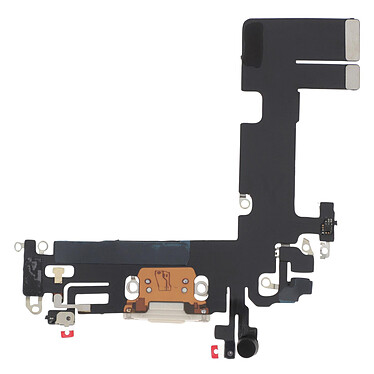 Avis Clappio Connecteur de Charge pour iPhone 13, Port Lightning + Microphone Blanc
