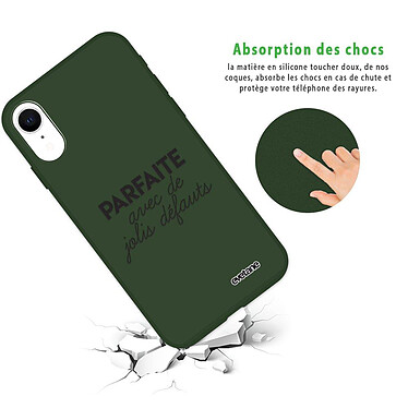 Avis Evetane Coque iPhone Xr Silicone Liquide Douce vert kaki Parfaite Avec De Jolis Défauts