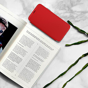 Avizar Etui folio Rouge Miroir pour Apple iPhone XS Max pas cher
