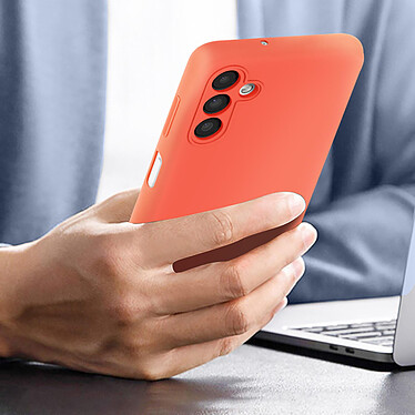Avizar Coque pour Samsung Galaxy A13 5G et A04s Silicone Semi-rigide Finition Douce au toucher  Rouge pas cher