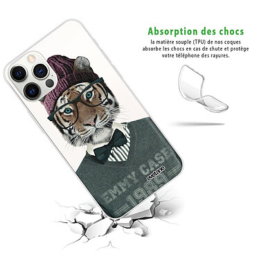 Avis Evetane Coque iPhone 12 Pro Max 360 intégrale transparente Motif Tigre Fashion Tendance