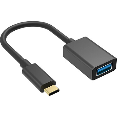 BigBen Connected Adaptateur USB C 3.0 vers USB A 3.0 - 15cm Noir