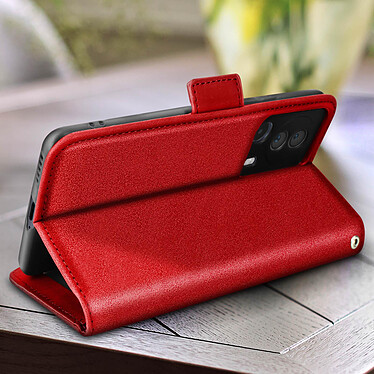 Acheter Avizar Étui Folio pour Xiaomi 13 Lite porte-cartes amovible languette magnétique  rouge