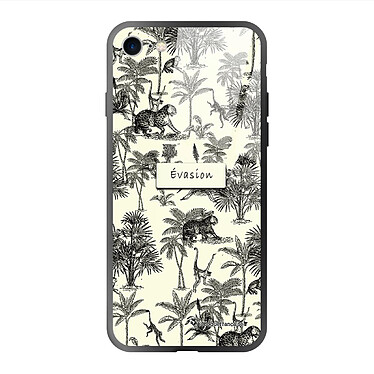 LaCoqueFrançaise Coque iPhone 7/8/ iPhone SE 2020/ 2022 Coque Soft Touch Glossy Botanic Evasion Design