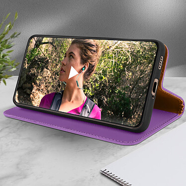 Avis Avizar Housse Samsung Galaxy S21 Folio Portefeuille Support Vidéo Dragonne Violet