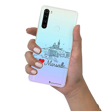 LaCoqueFrançaise Coque Xiaomi Redmi Note 8 T 360 intégrale transparente Motif J'aime Marseille Tendance pas cher