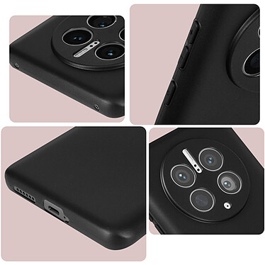 Avizar Coque pour Huawei Mate 50 Pro Silicone Soft Touch Finition Mate Anti-trace  noir pas cher