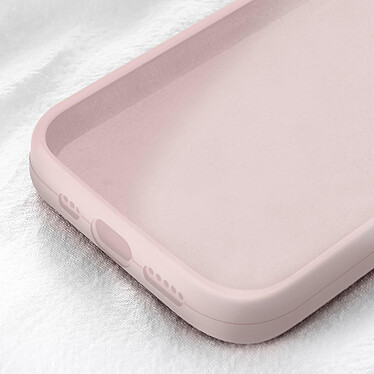 Moxie Coque pour iPhone 15 Plus Semi-rigide Intérieur Microfibre Rose Poudré pas cher