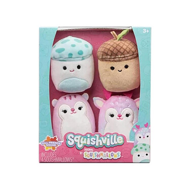 Acheter Squishville Mini Squishmallows - Pack 4 peluches Autumn Friends Squad 5 cm